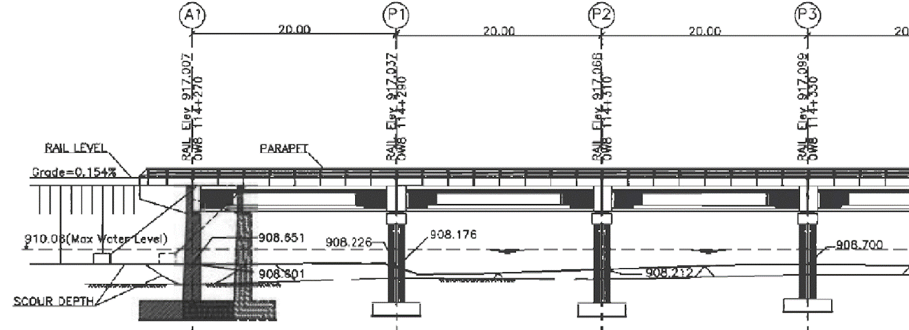 橋梁の設計 – 低距離標高